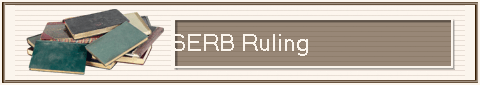 SERB Ruling